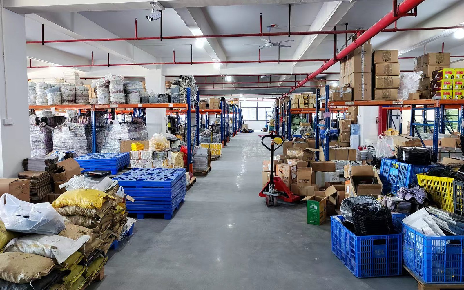 Incoming raw materials area
