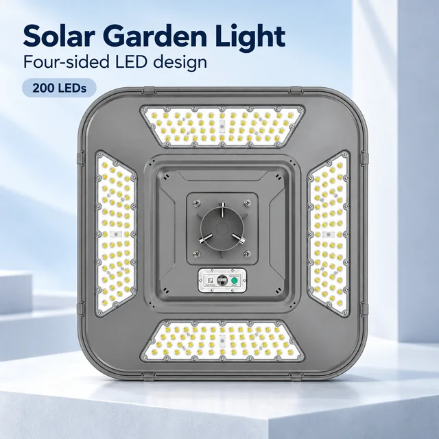 Square Solar LED Garden Light
