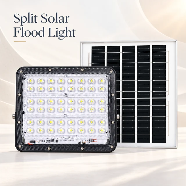 Split Solar Flood Light