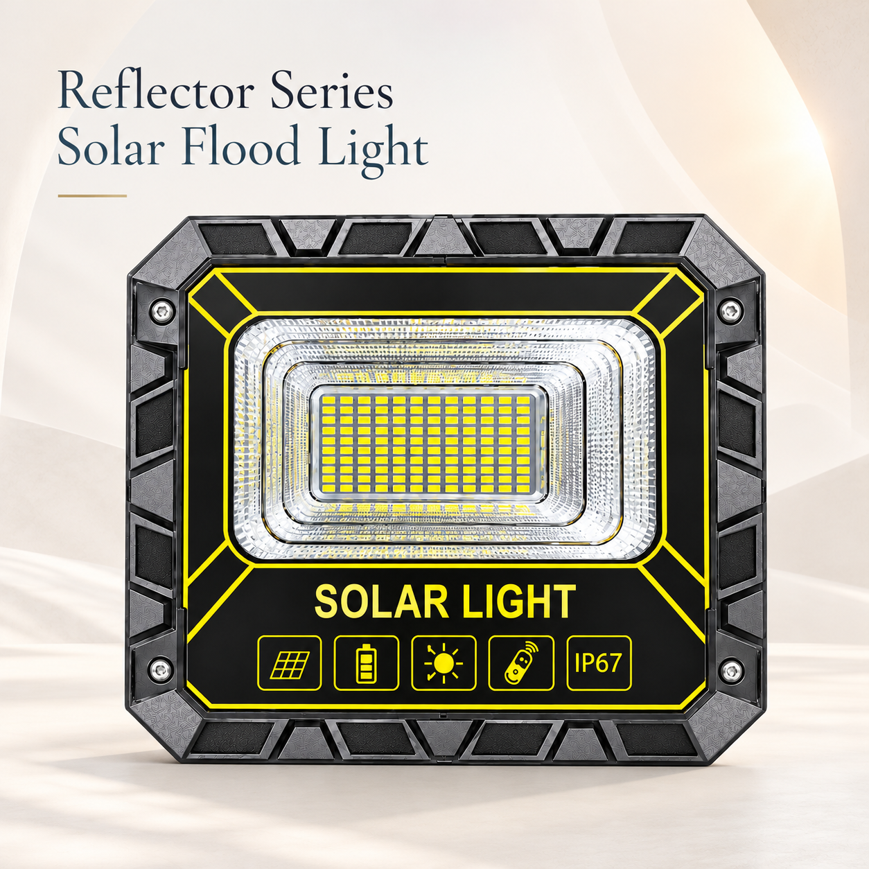 Reflector Series Solar Flood Light — Product cover · Reflector series reference unit