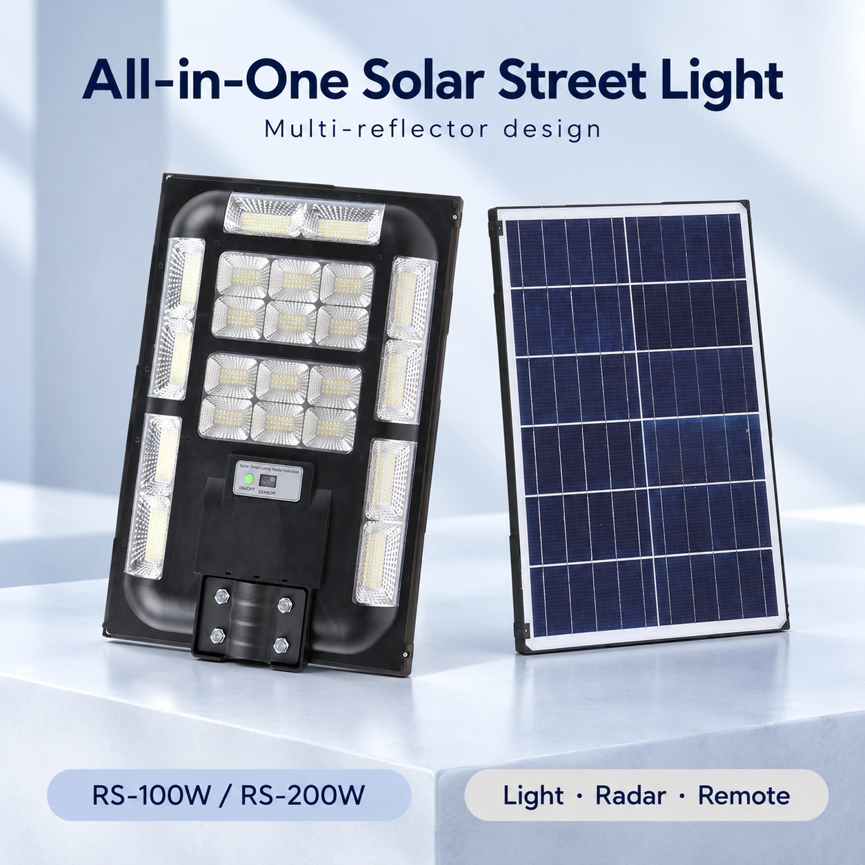 Multi-Reflector All-in-One Solar Street Light — Product cover